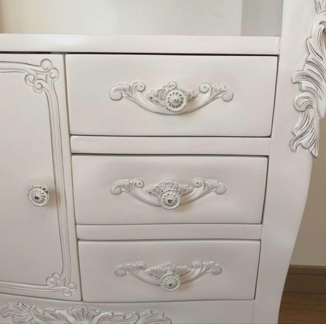 ホワイトクラシックスタイルチェスト