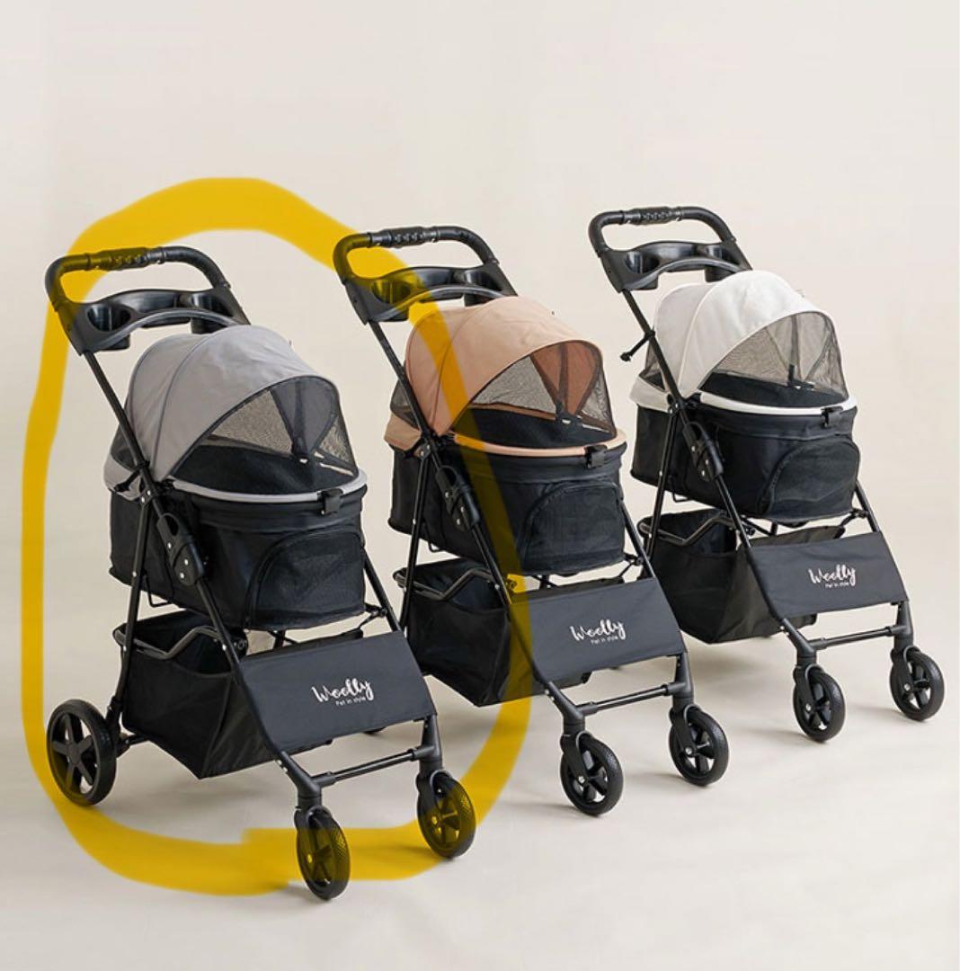 coro【新品未使用】ペットカート プチ グレー　小型犬・中型犬