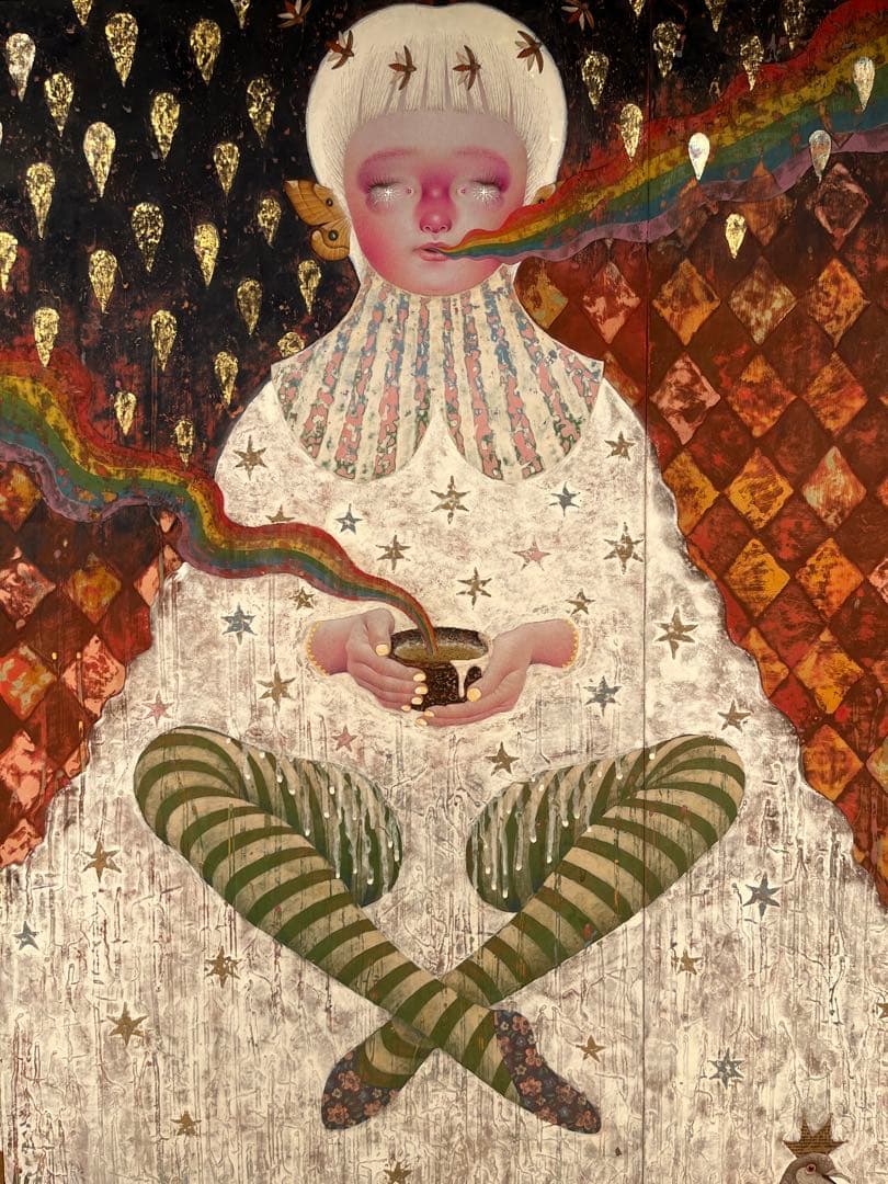 日本画 足立絵美 ポポトピアあっぷっぷパレード個展