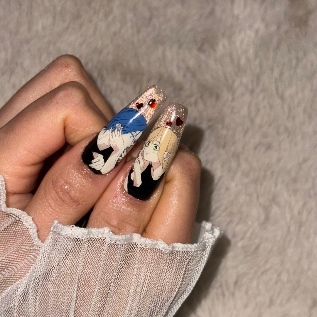 プレインシート　痛ネイル　ネイルシール　ネイルチップ