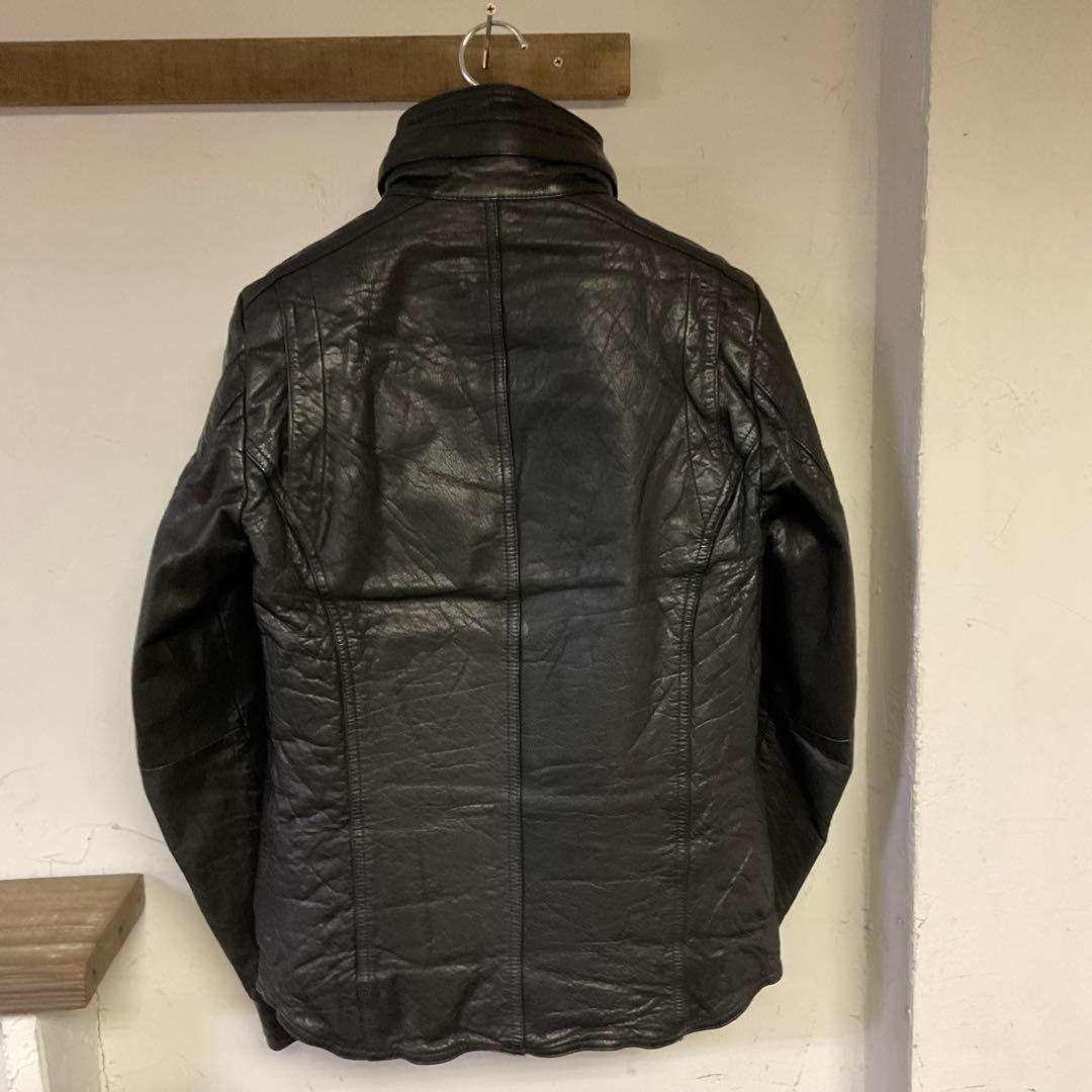 【希少美品】SHELLAC キッドバッファロー レザージャケット ダウンライナー