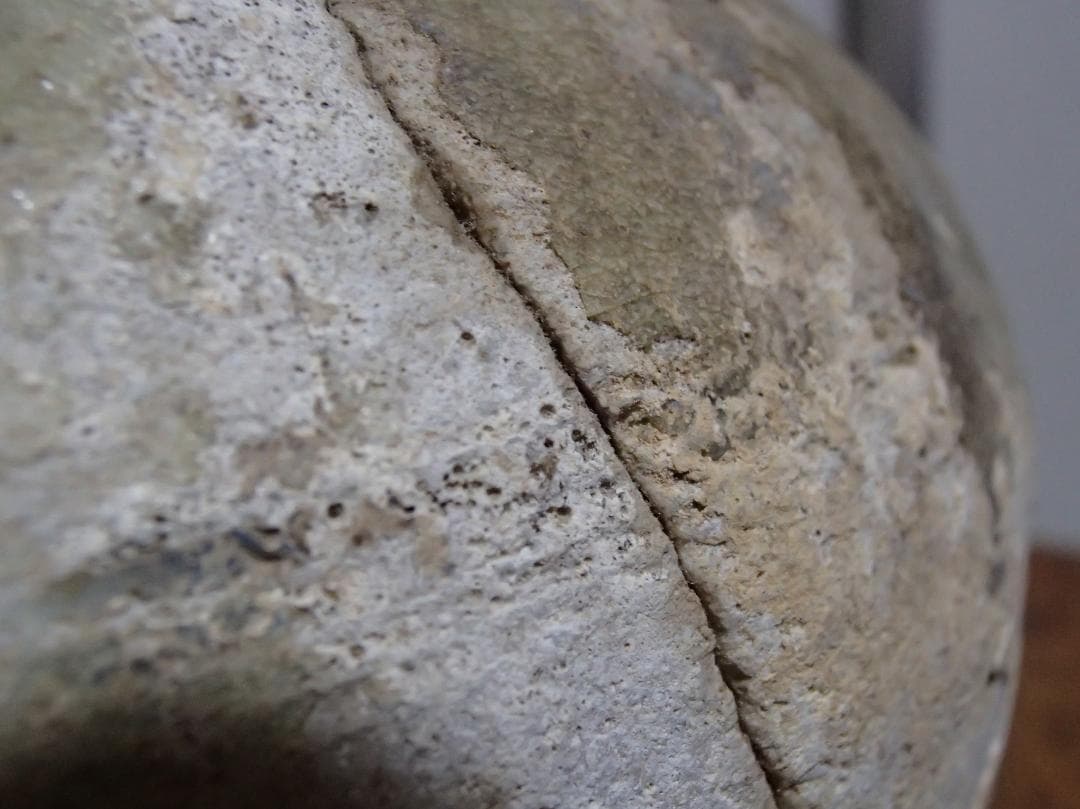 骨董　水注ぎ　古瀬戸　灰釉