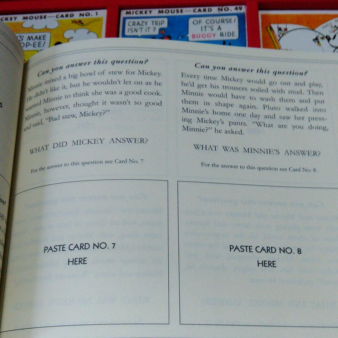ミッキーマウス　ピクチャーカード　アルバムセット