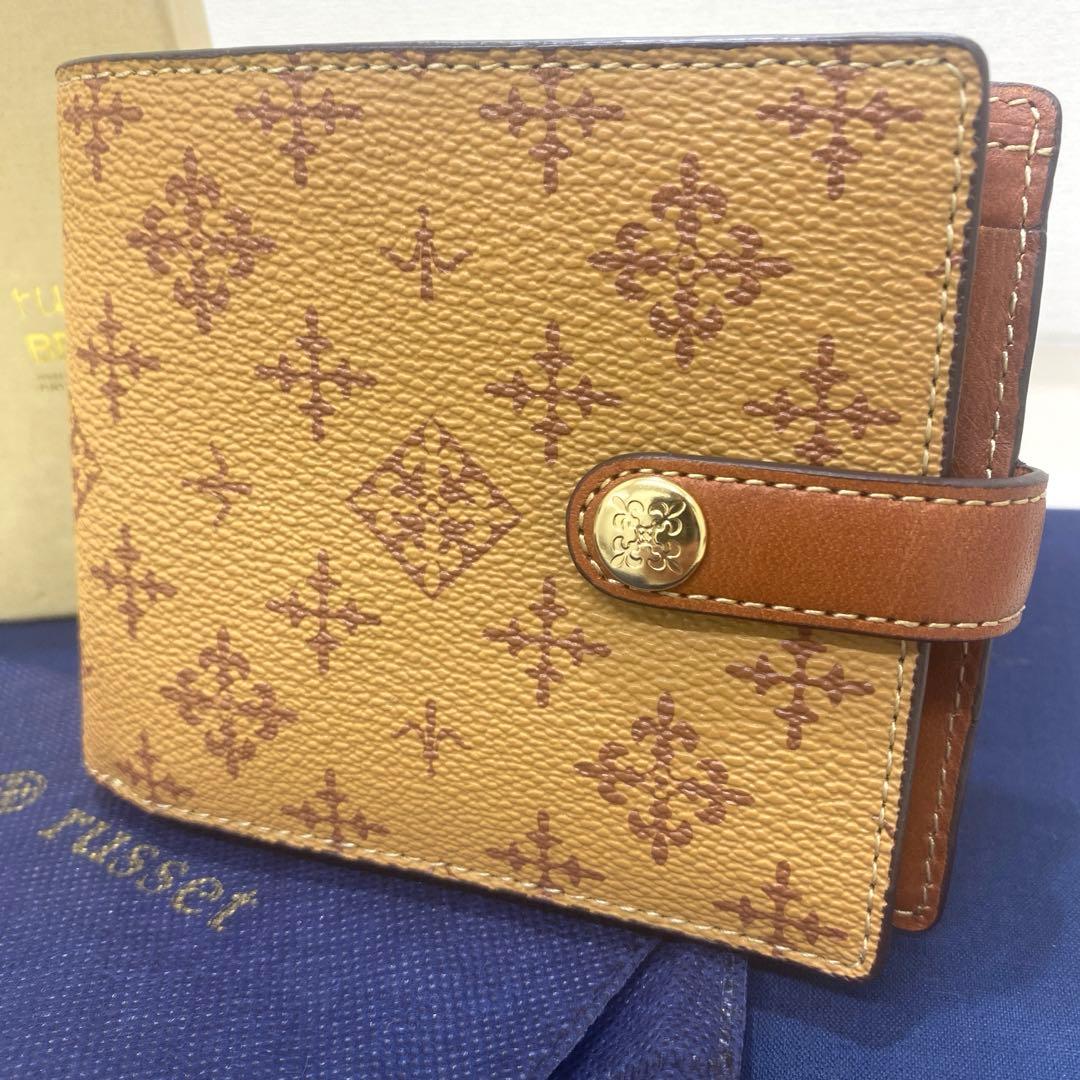 未使用✨russet ラシット 二つ折り財布 コンパクトウォレット ブラウン系