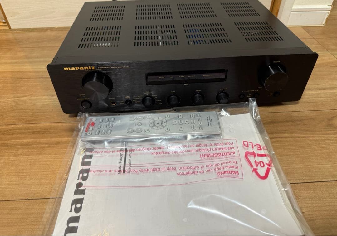 未使用に近いmarantz PM4001 プリメインアンプ元箱、リモコン有り