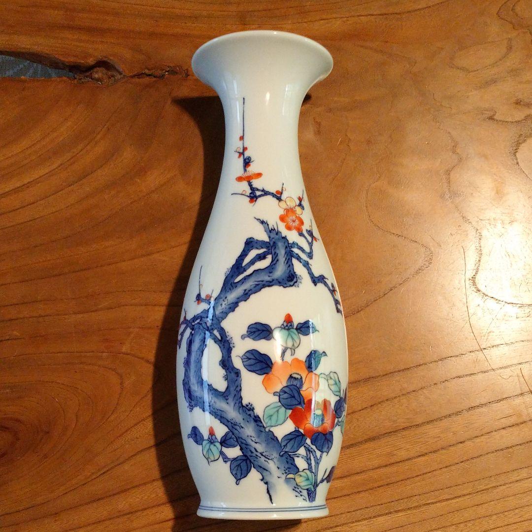 骨董　有田 伊万里 色鍋島『花器』