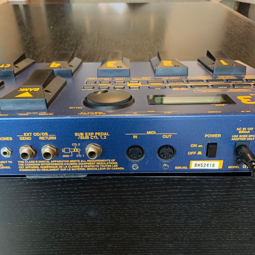 BOSS GT3 アダプター 取説付き ギターマルチエフェクター 室内使い