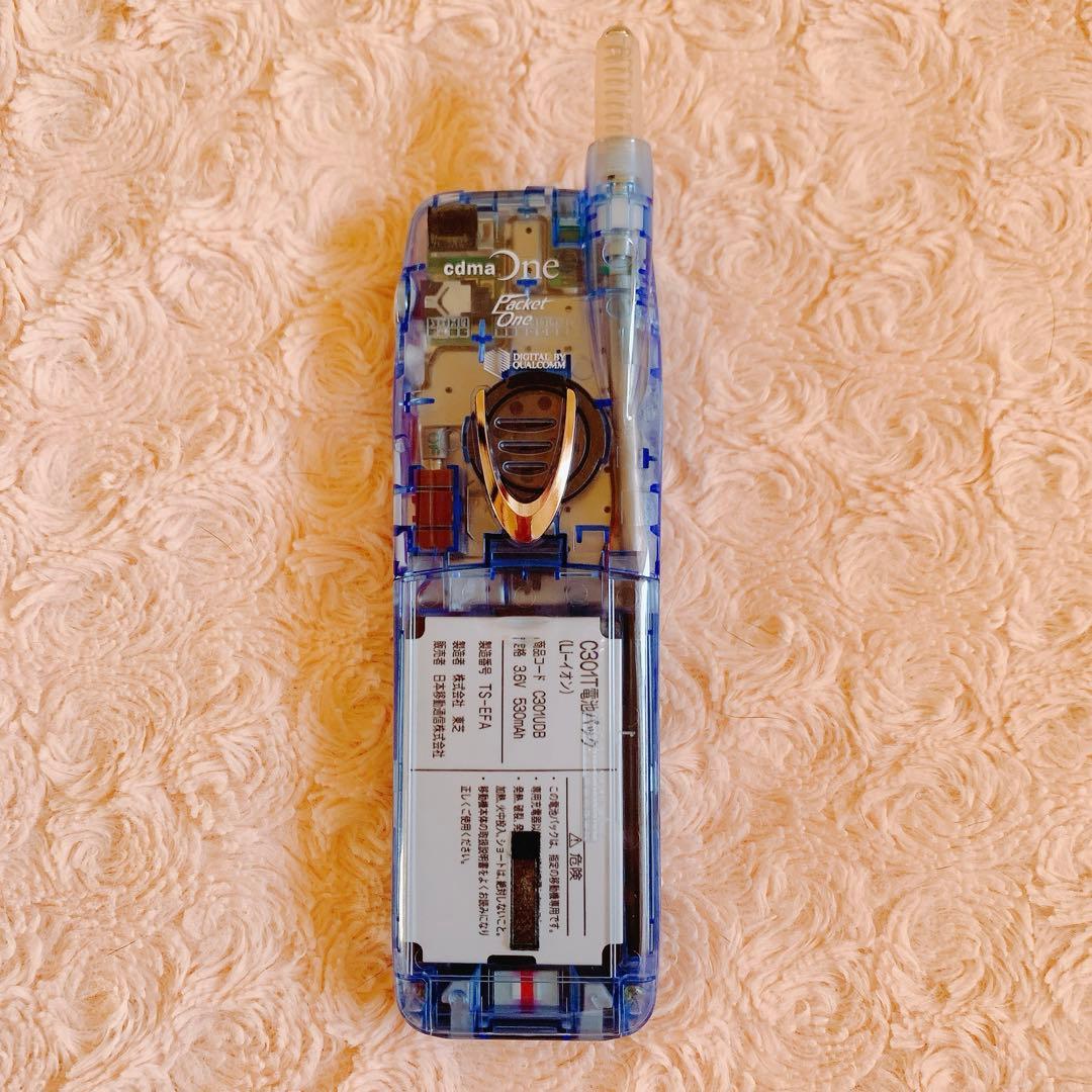 ⭐︎超希少⭐︎ IDO C301T 限定色 中田英寿 モデル　ガラケー スケルトン