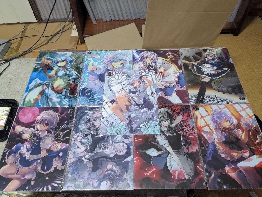 東方Project 波天宮　十六夜咲夜　クリアファイル 9枚セット