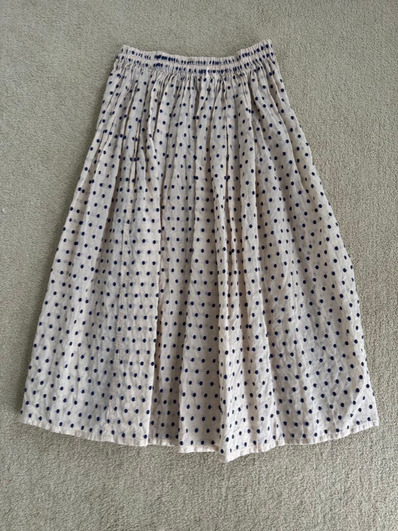 ホームスパン homspun スカート ドット柄 ペチコート付