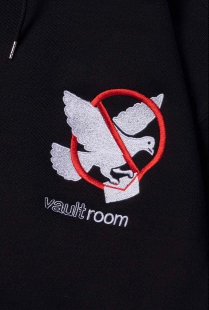 VAULTROOM PEACEFUL HOODIE 黒パーカー 鳩