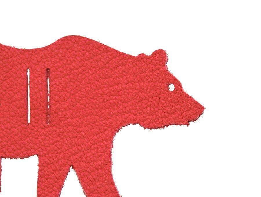 エルメス プティ・アッシュ ラッピングチャーム 熊 ベア レッド HERMES