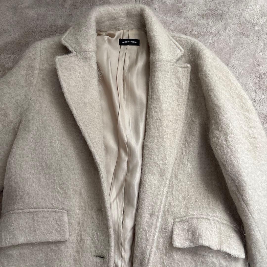 maisonspecial モヘアシャギーチェスターコート