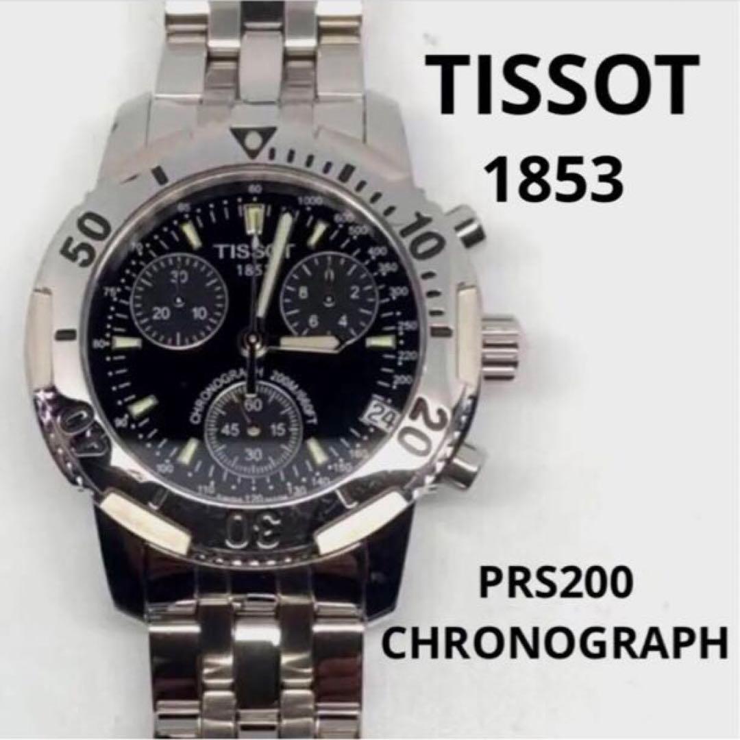 時計 TISSOT PRS200 CHRONOGRAPH black