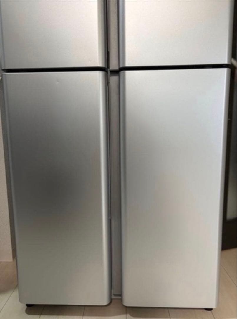 【美品】AQUA 420L 2023年製 4ドア冷蔵庫 シルバー