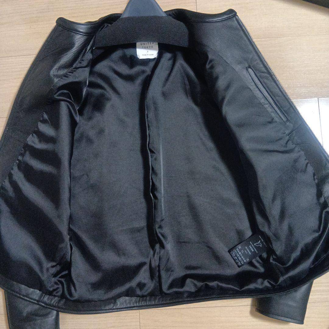 UNITED TOKYO シングル レザーライダースジャケット　2