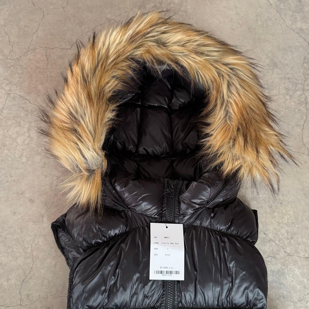【新品未使用・タグ付き】2002 King Fur Down Vest sサイズ