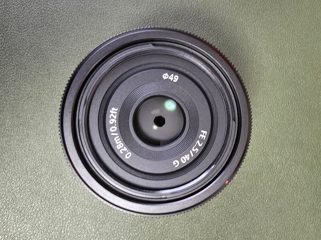 SONY　FE40mmf2.5g　(フィルター、他社フード付)