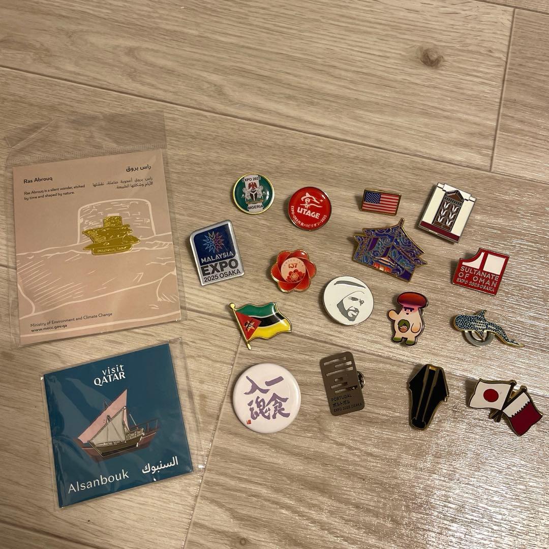 関西万博　18点ピンバッジセット