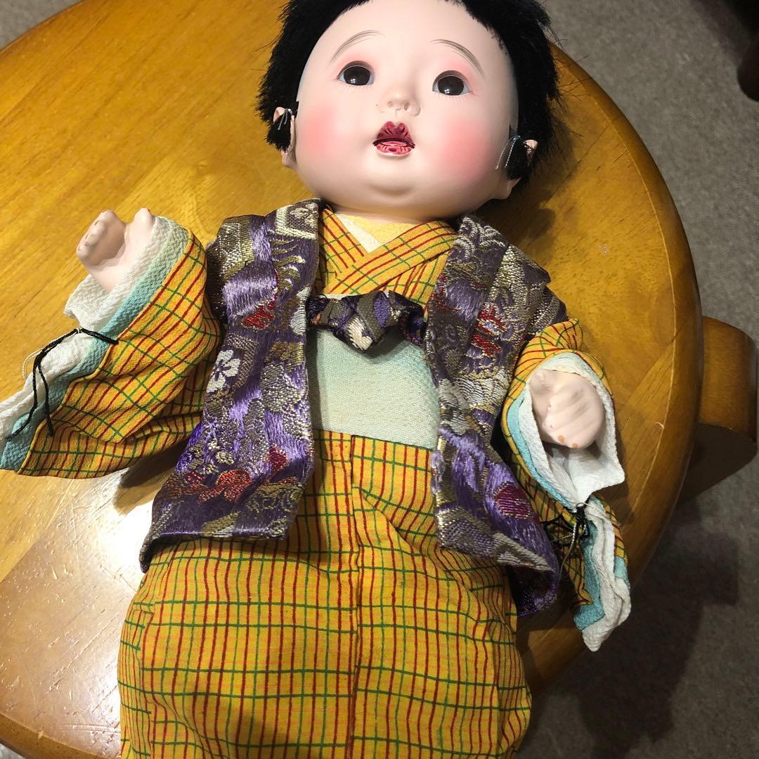 レトロ　お座りできる人形　市松人形　アンティーク