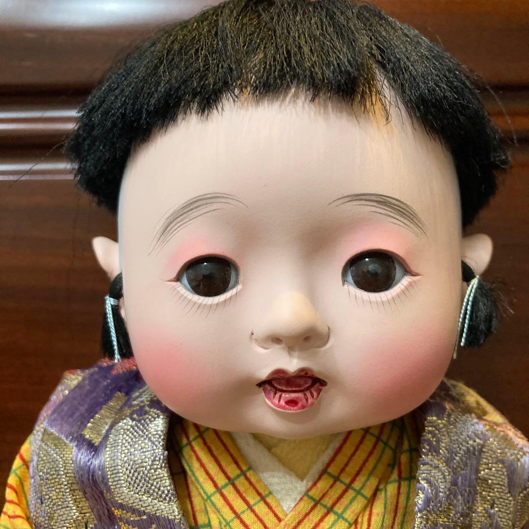 レトロ　お座りできる人形　市松人形　アンティーク