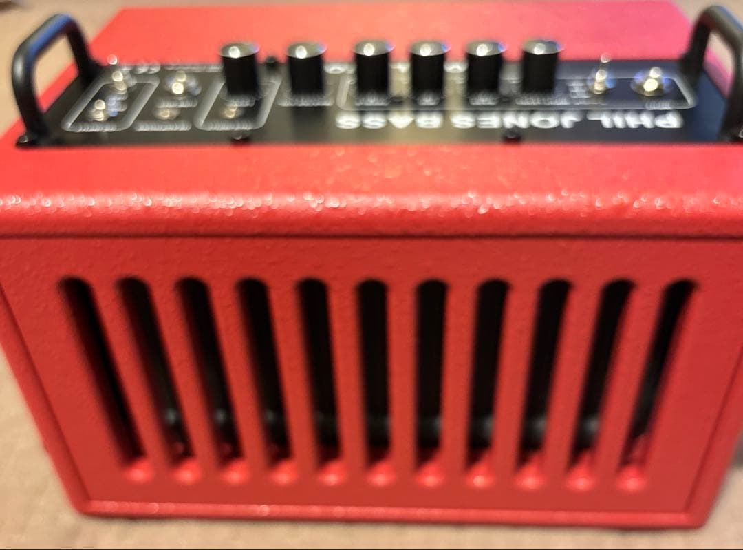 PJB Double Four Red BG-75 小型ベースアンプ ケース付き