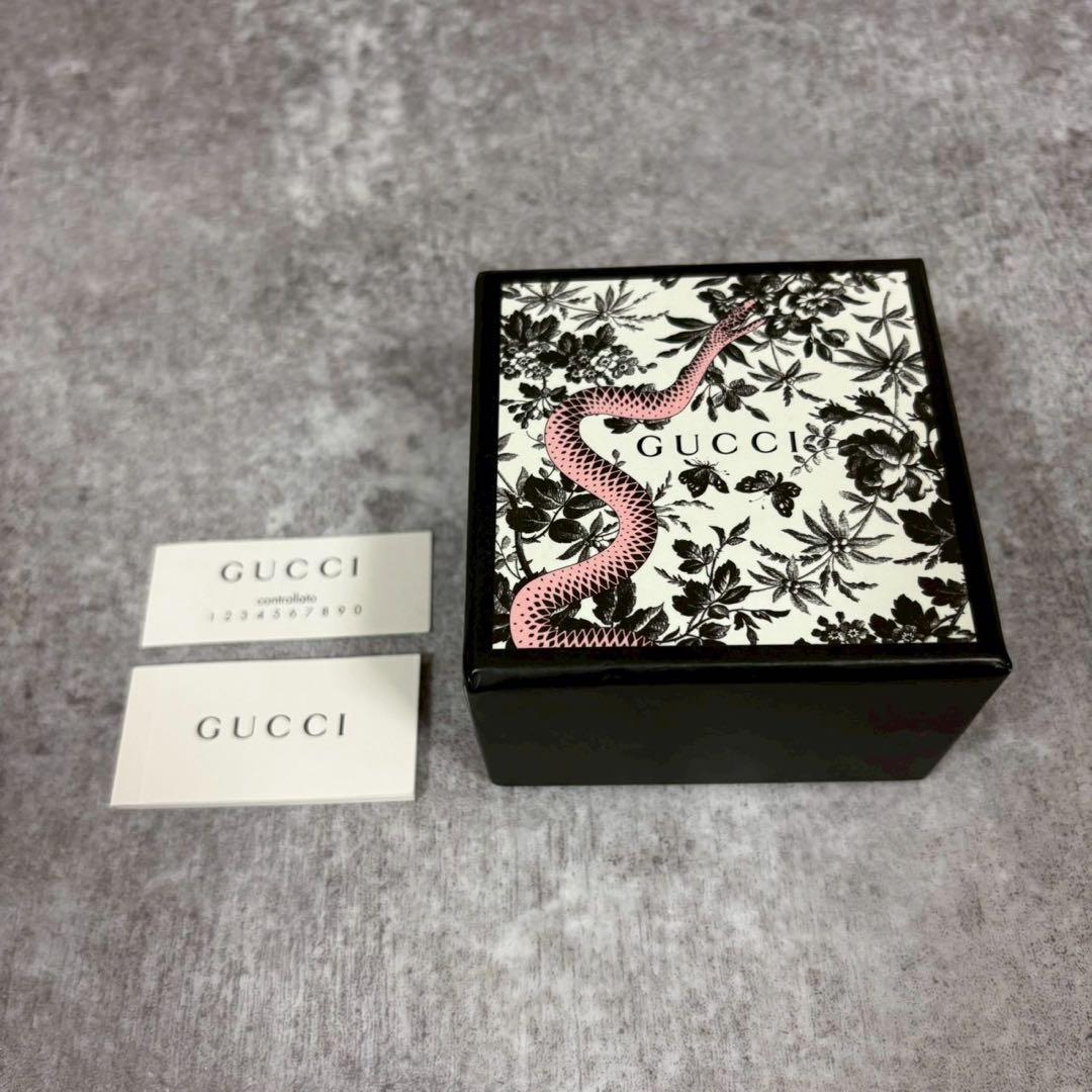 GUCCI　グッチ　ピアス　インターロッキング　アラベスク　燻　両耳用