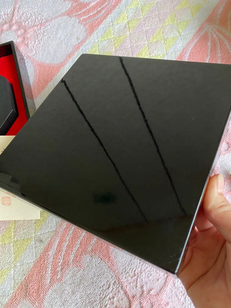 呉竹精昇堂　千寿墨　天寶　八角型　油煙墨　菜種油煙　限定　37/100挺　古墨