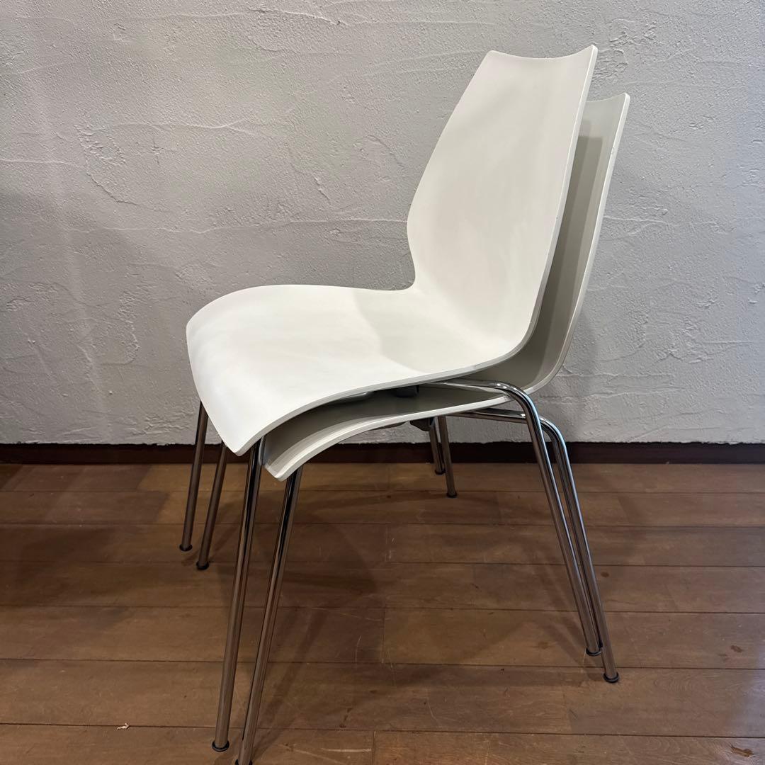 Kartell マウイチェア ホワイト 2脚セット