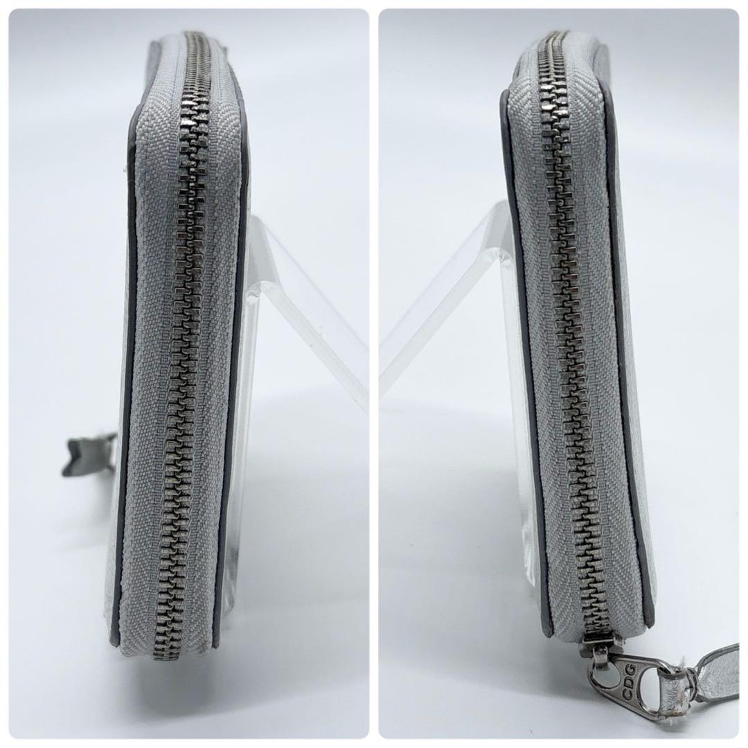 激レア✨ コムデギャルソン　2つ折り財布 ラウンドファスナー シルバー