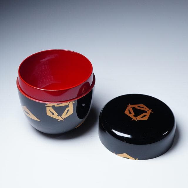 初瀬川柳庵　出世鱗蒔絵中棗　即中斎 御書付　茶道具　表千家　茶器　鱗鶴