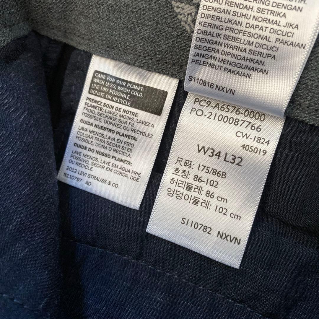 新品 タグ付き Dockers チノパン スラックス ブラック W34 L32