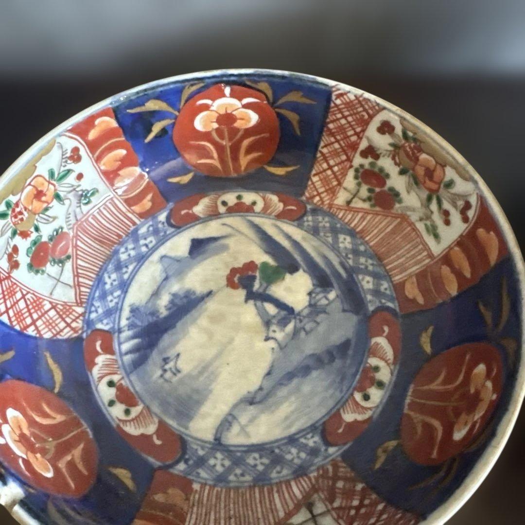 色絵陶器ボウル2点セット 難あり