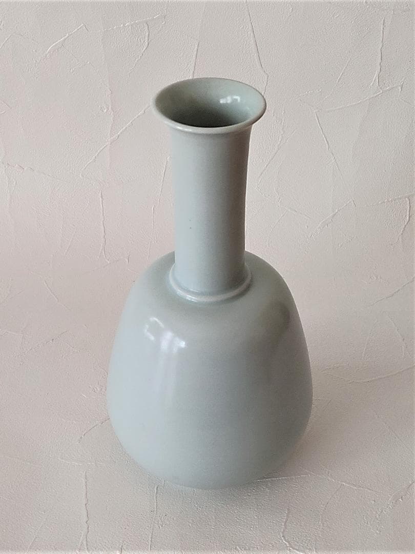 韓国陶磁器 花瓶 壺 池順鐸 ジ・スンタク 韓国人間文化財　지순탁 백자주병