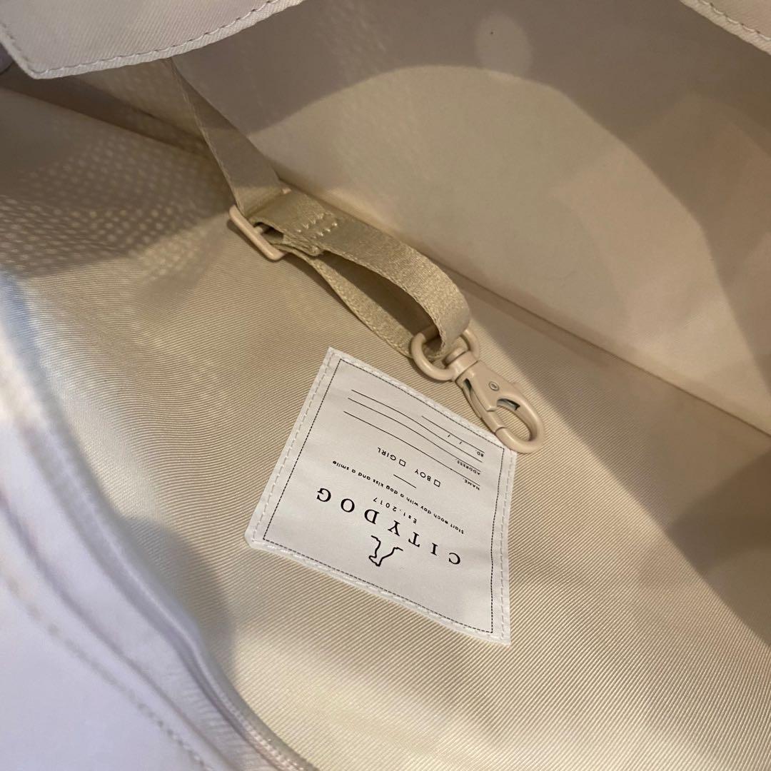 city dogネオプレーンボストンキャリー,Sサイズ,オフホワイト