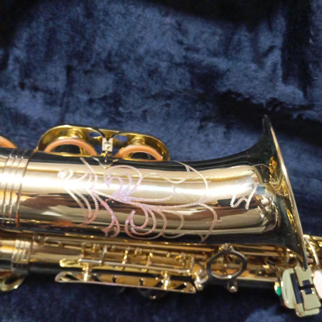 メーカー不明 アルトサックス本体 マウスピース ケース ミュート付き