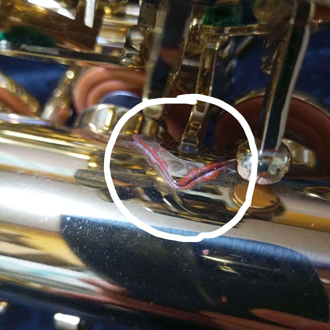 メーカー不明 アルトサックス本体 マウスピース ケース ミュート付き