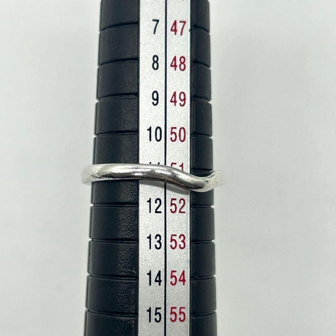 ティファニー　カーブド　バンド　リング　11号　シルバー