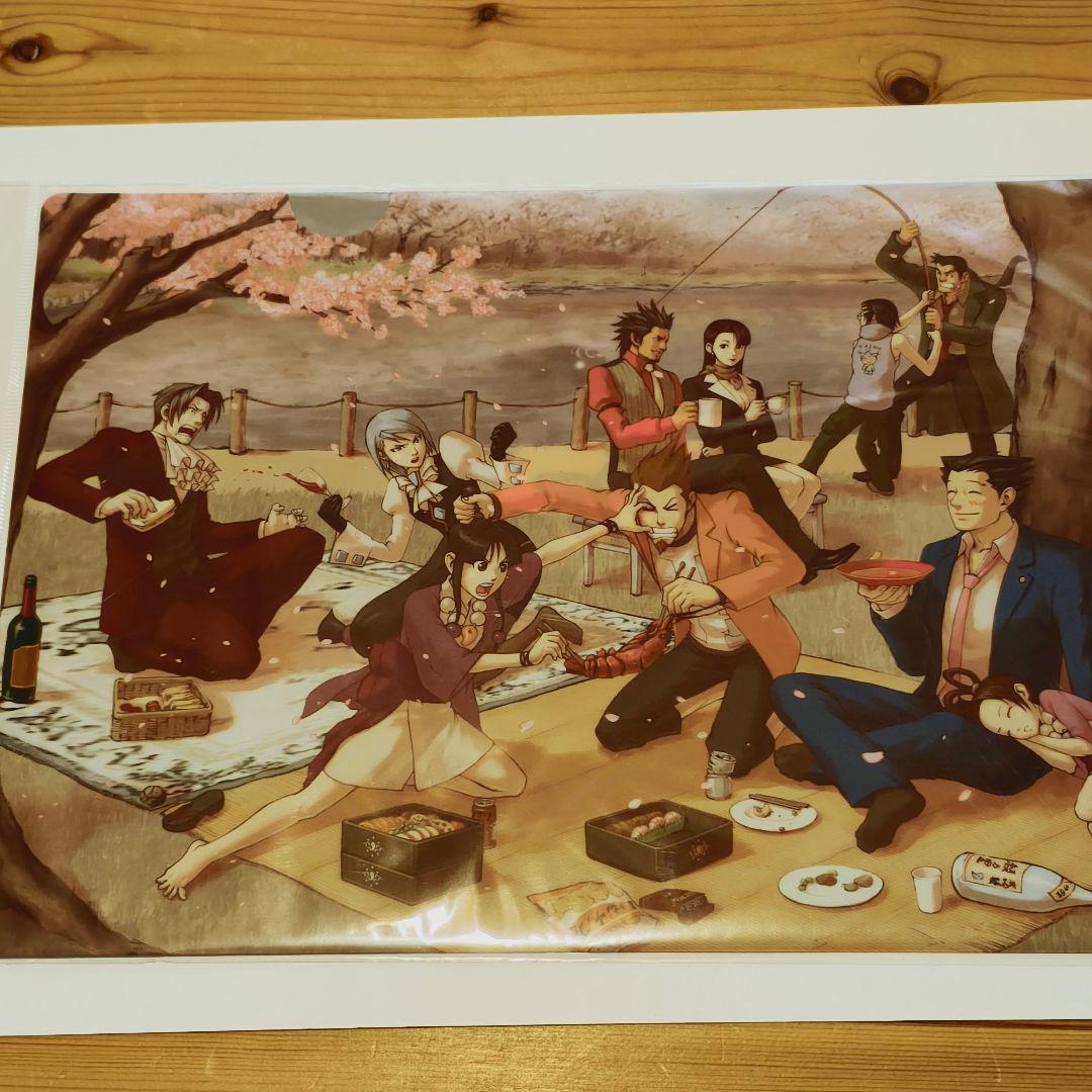 逆転裁判 15周年記念 画廊 クリアファイル ポストカード まとめ売り