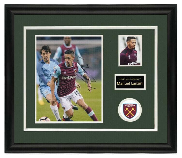 直筆サイン入り写真 マヌエル・ランシニ ウェストハム・ユナイテッドF SA鑑定済