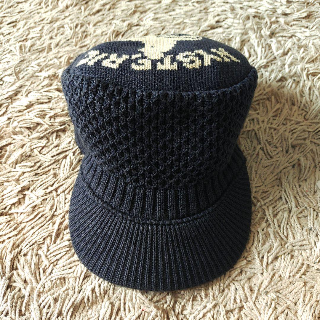 【良品】ヒステリックグラマー　ネイビー　ニットキャップ　ヒスガール