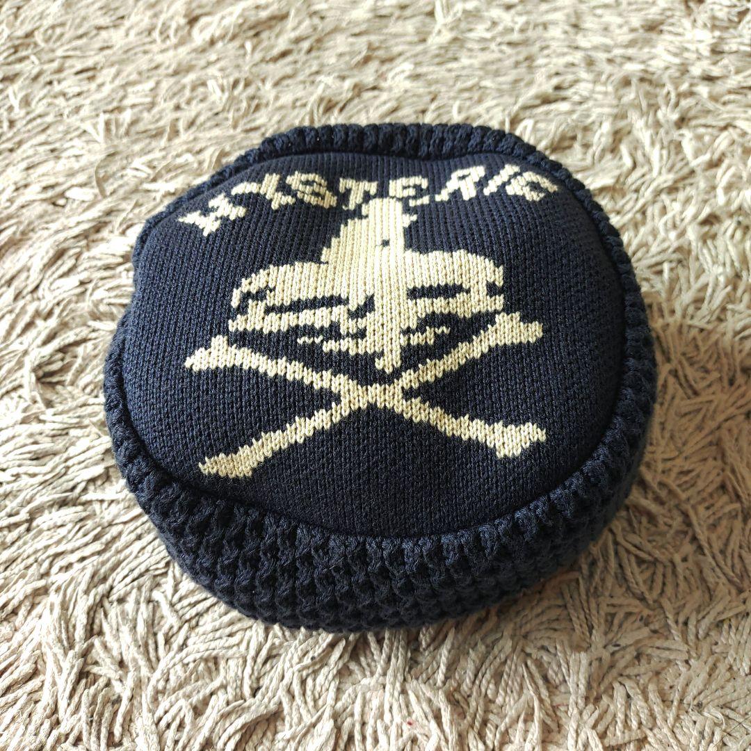 【良品】ヒステリックグラマー　ネイビー　ニットキャップ　ヒスガール