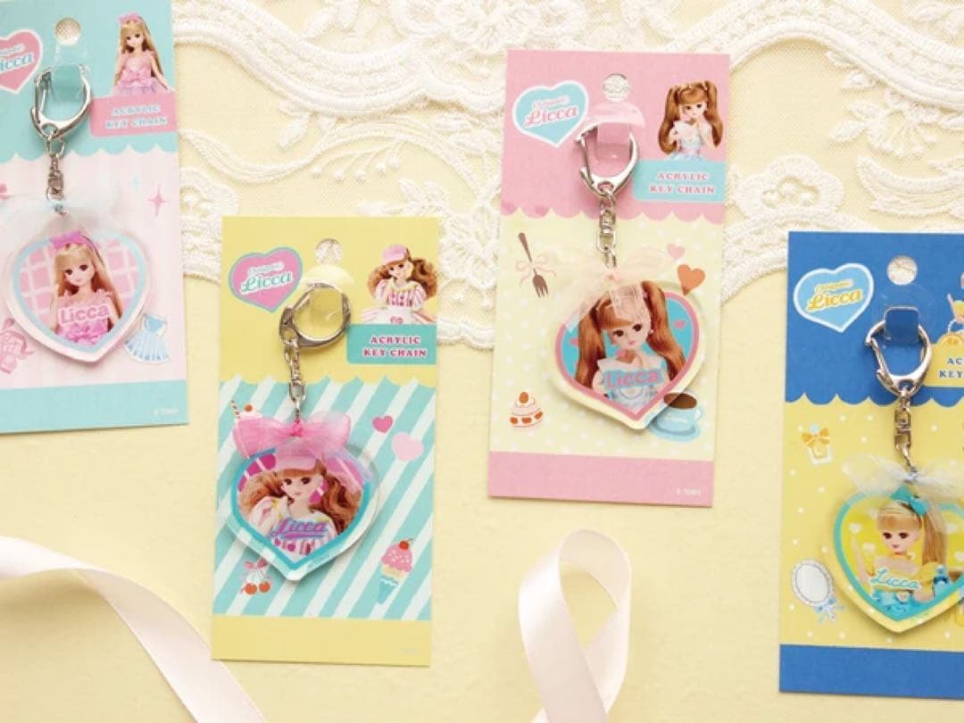 古川紙工×リカちゃん　Oshigoto Licca アクリルキーホルダー　4種