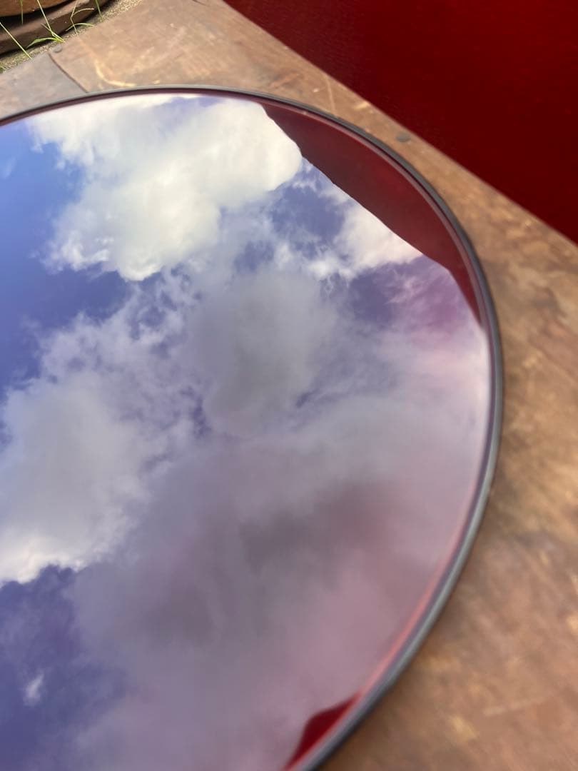 120高級輪島塗 わじま 慶塚 作 溜塗 丸盆