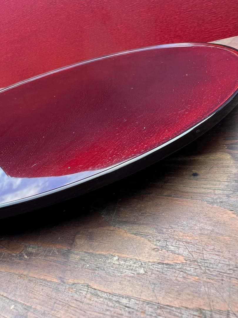 120高級輪島塗 わじま 慶塚 作 溜塗 丸盆