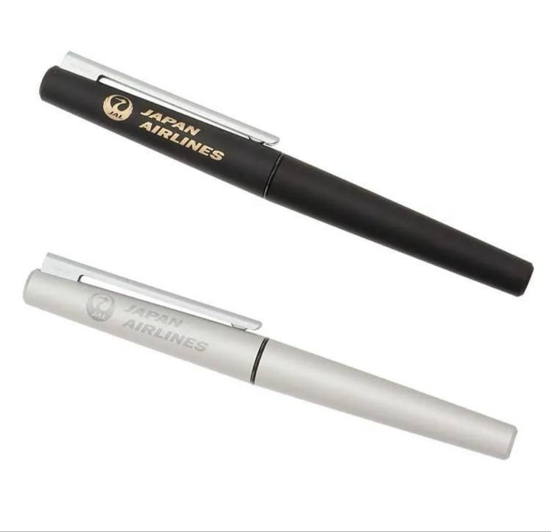 【新品未使用】JAL A350-1000 ファインライター《ブラック＆シルバー》
