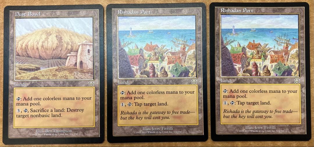 【3枚セット】リシャーダの港　黄塵地帯　マジック：ザ・ギャザリング