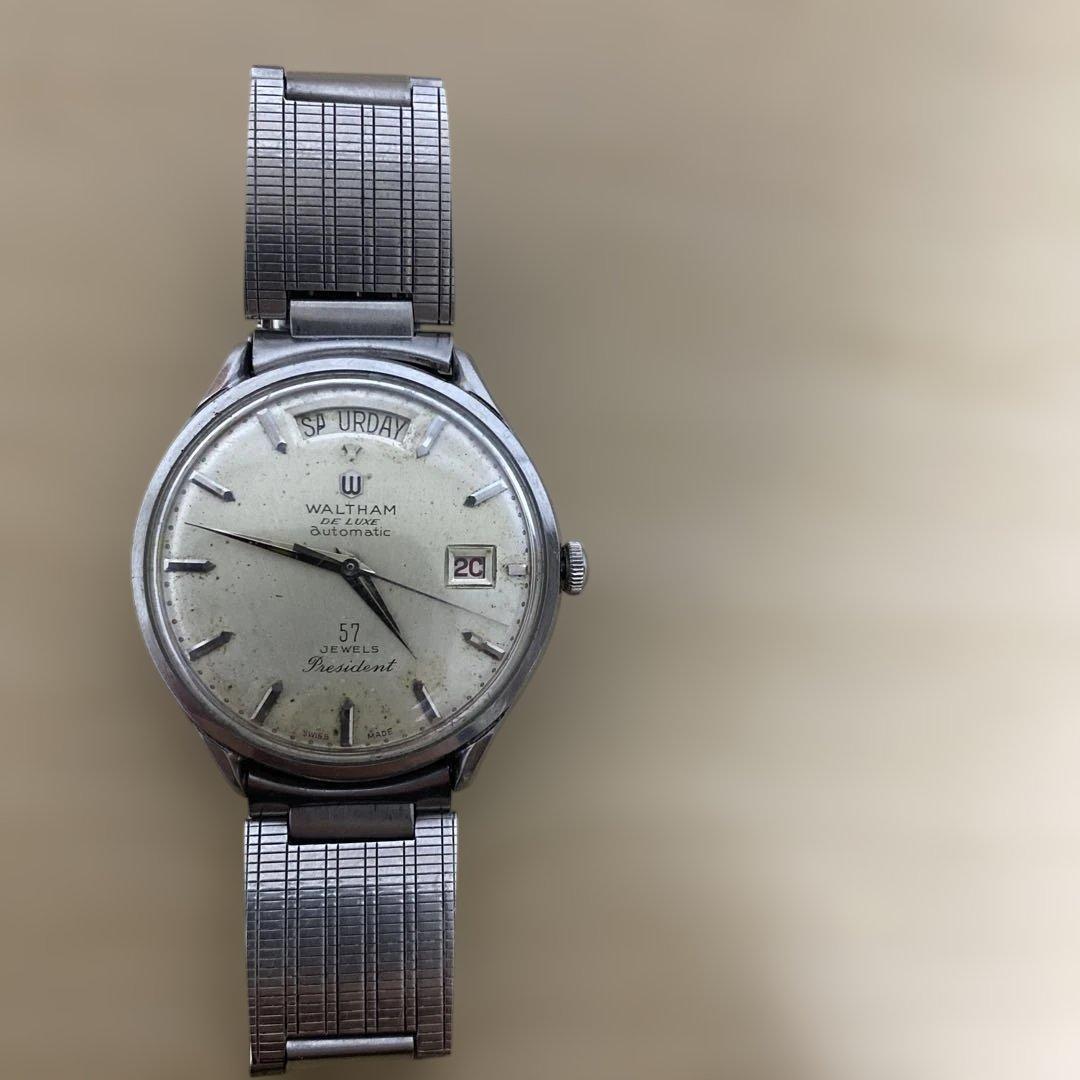 Waltham 腕時計 ウォルサム デラックス オートマチック57石 稼働中。