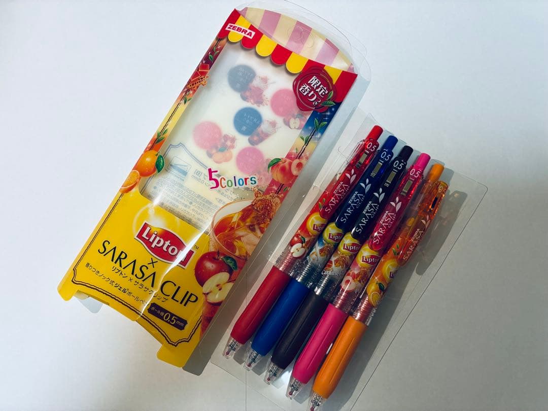 リプトン　サラサ　5色ボールペンセット 0.5mm
