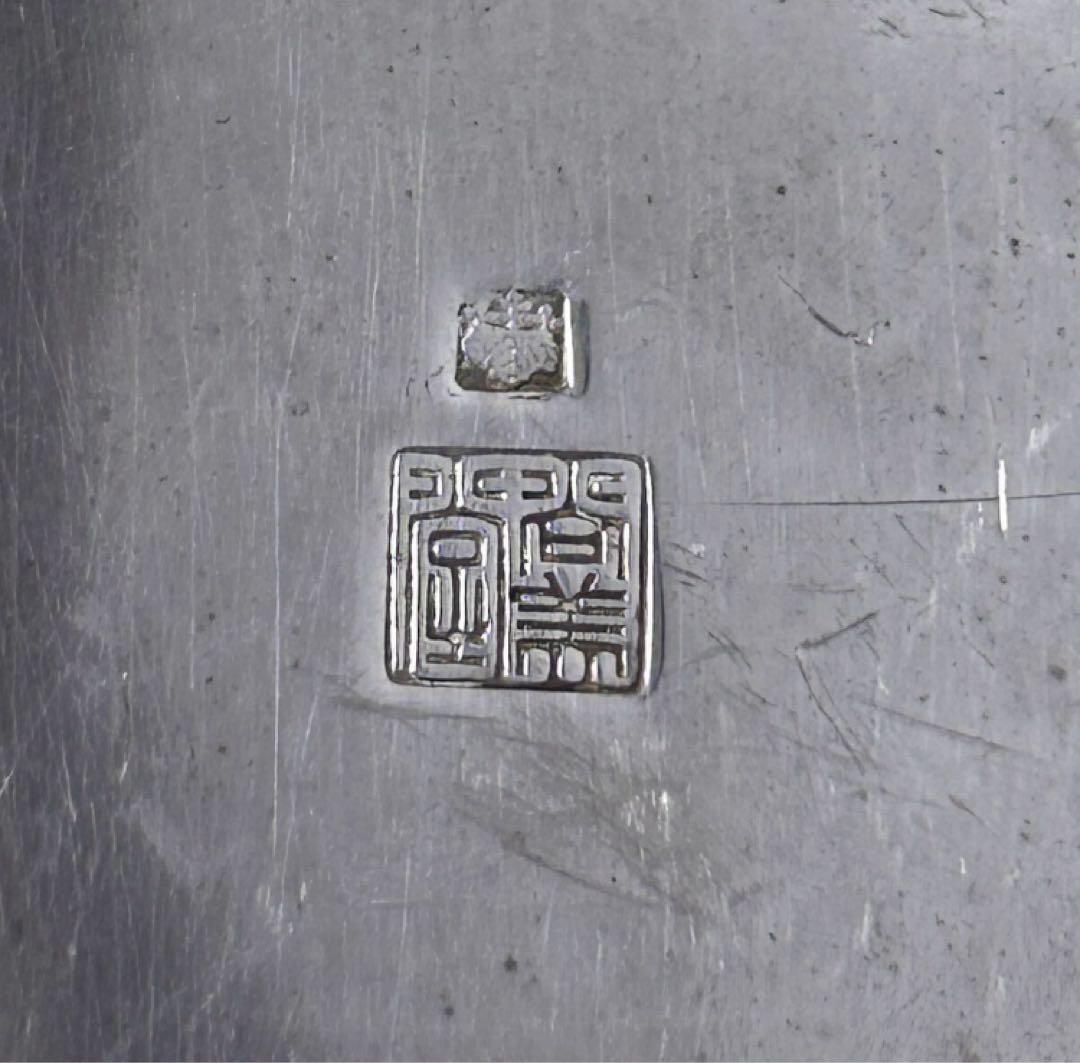 尚美堂 銀製 厚板 横手急須 煎茶道具 湯沸 銀瓶 2点セット